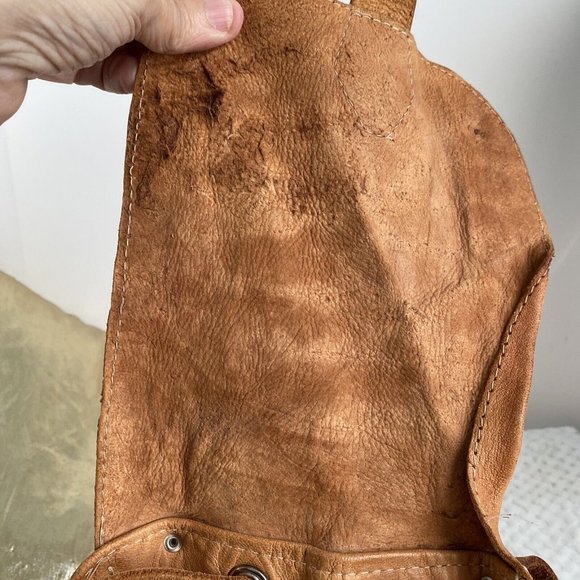 Backpack Hoho Woven textile cow hide double pocket  Backpack Boho 14”-13” 5.5” main image 11